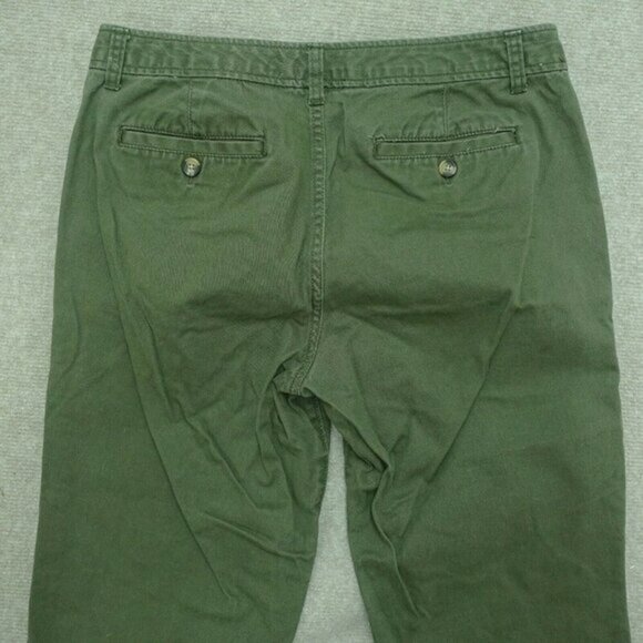 Dockers Capri Pants  Cropped Women's 8 Dark Green Cotton Short‎ - Picture 2 of 5